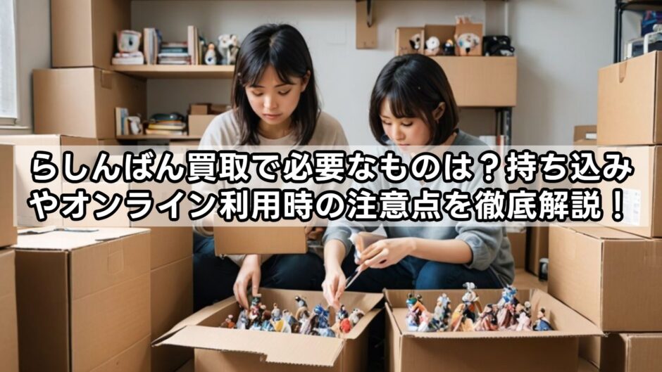 らしんばん買取で必要なものは？持ち込みやオンライン利用時の注意点を徹底解説！