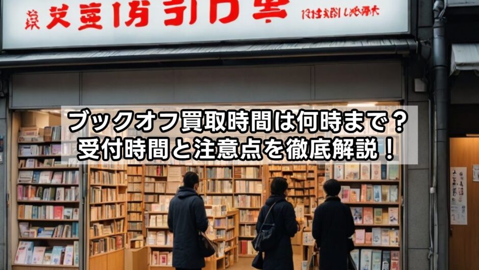 ブックオフ買取時間は何時まで？受付時間と注意点を徹底解説！