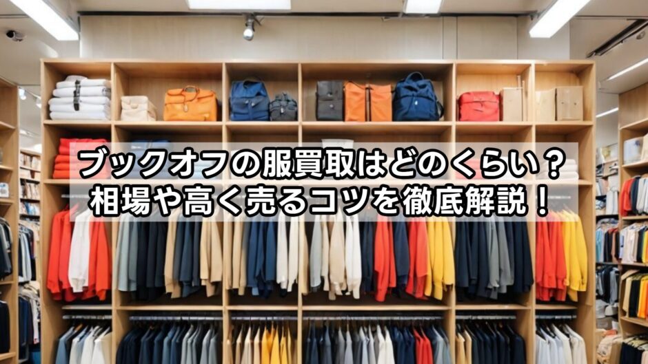 ブックオフの服買取はどのくらい？相場や高く売るコツを徹底解説！