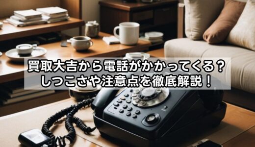 買取大吉から電話がかかってくる？しつこさや注意点を徹底解説！