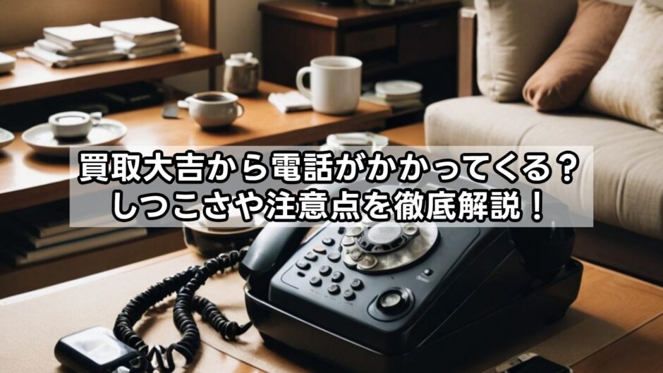 買取大吉から電話がかかってくる？しつこさや注意点を徹底解説！