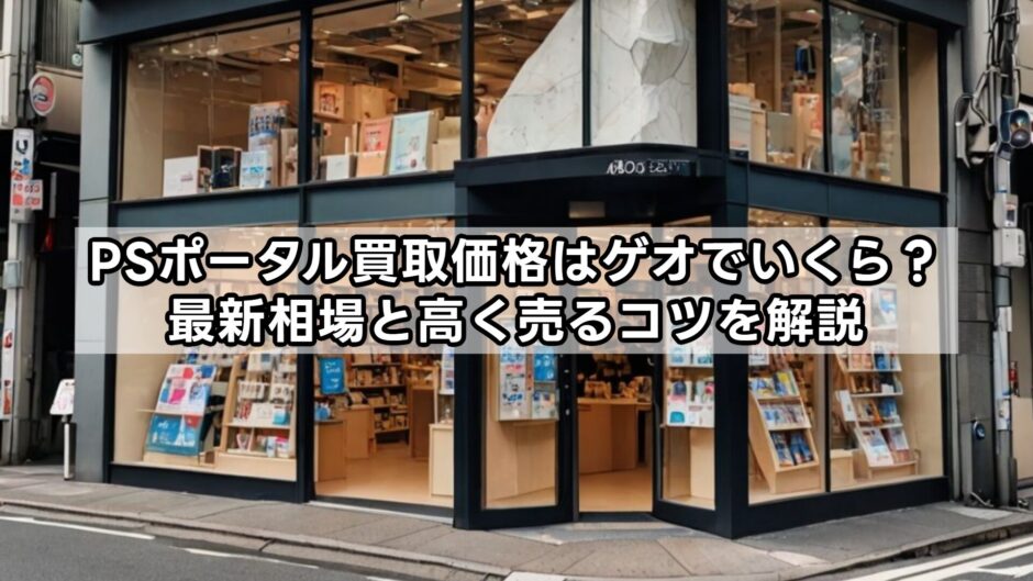 PSポータル買取価格はゲオでいくら？最新相場と高く売るコツを解説