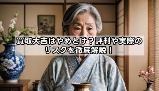 買取大吉はやめとけ？評判や実際のリスクを徹底解説！