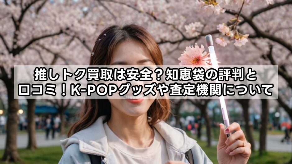 推しトク買取は安全？知恵袋の評判と口コミ！K-POPグッズや査定機関について