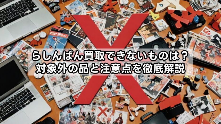 らしんばん買取できないものは？対象外の品と注意点を徹底解説