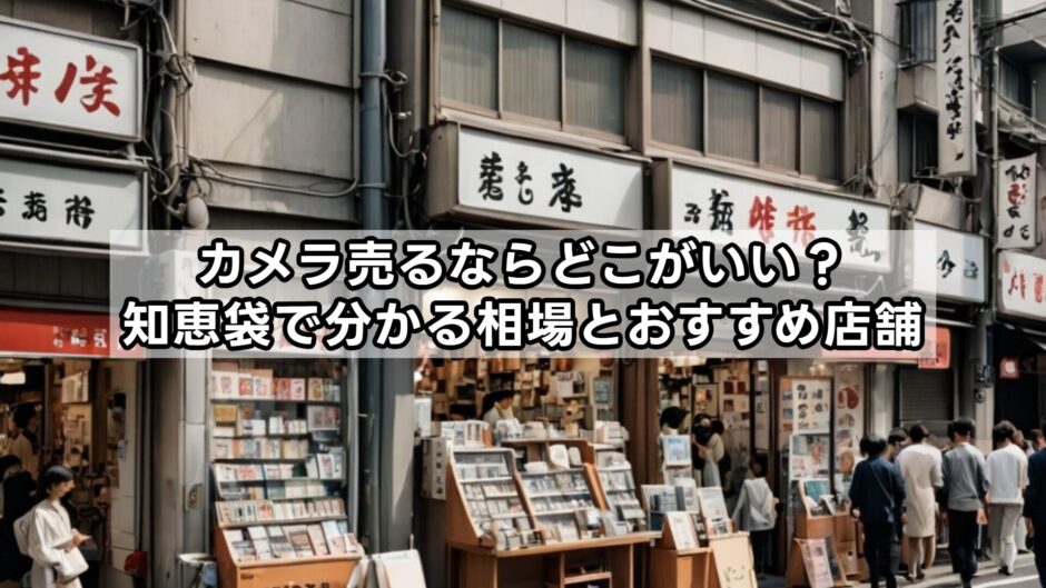 カメラ売るならどこがいい？知恵袋で分かる相場とおすすめ店舗