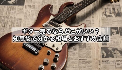 ギター売るならどこがいい？知恵袋で分かる相場とおすすめ店舗