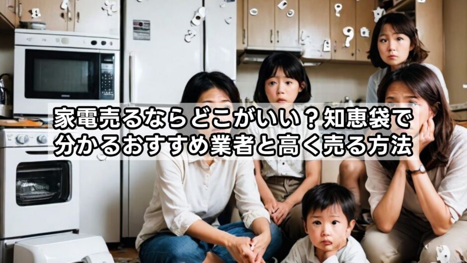 家電売るならどこがいい？知恵袋で分かるおすすめ業者と高く売る方法