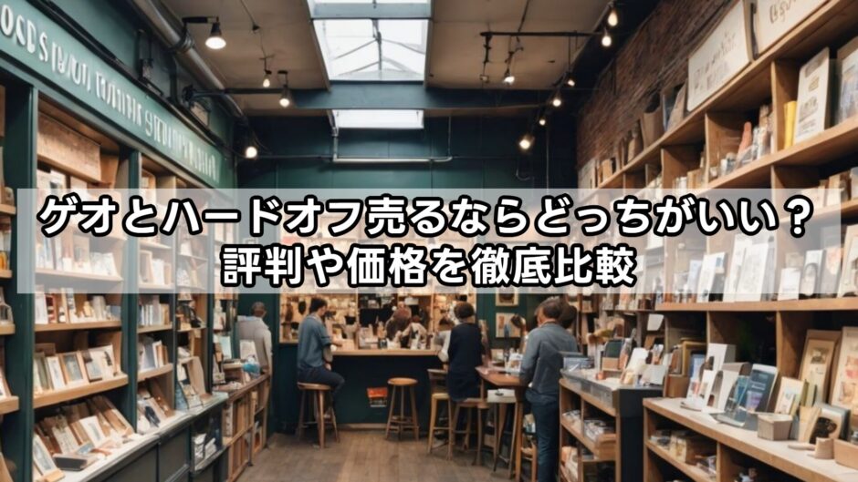ゲオとハードオフ売るならどっちがいい？評判や価格を徹底比較