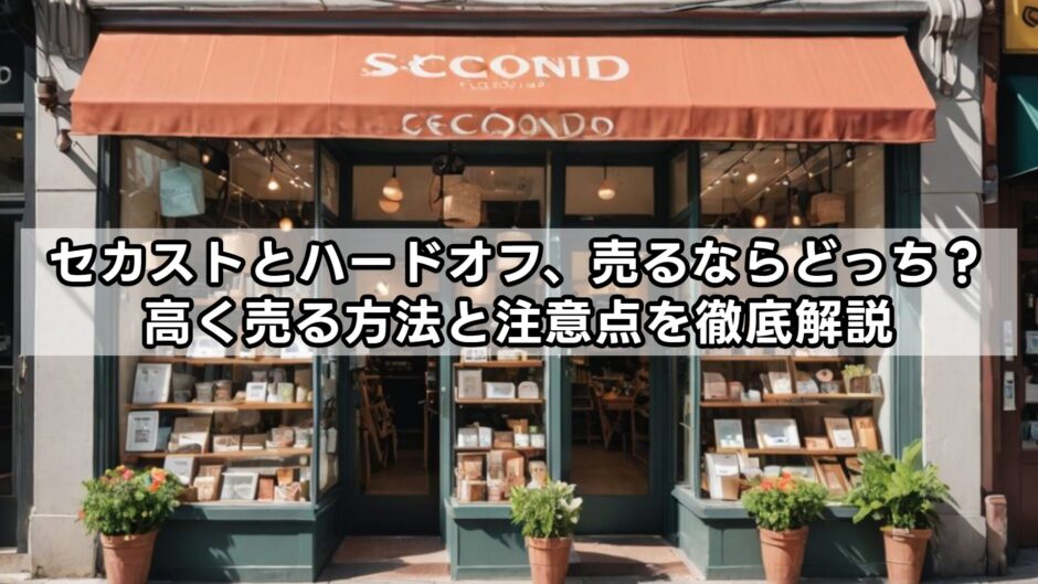 セカストとハードオフ、売るならどっち？高く売る方法と注意点を徹底解説