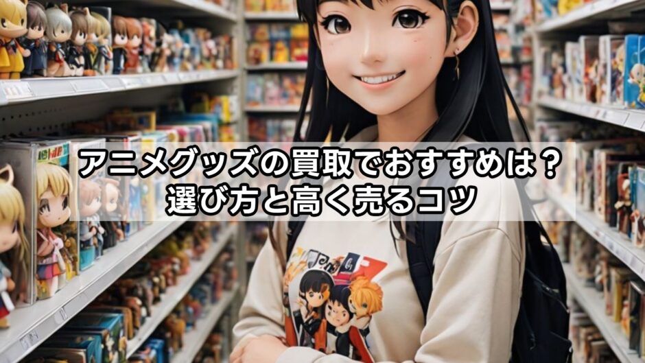 アニメグッズの買取でおすすめは？選び方と高く売るコツ
