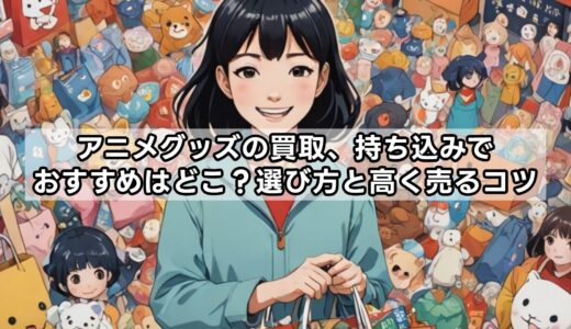 アニメグッズの買取、持ち込みでおすすめはどこ？選び方と高く売るコツ