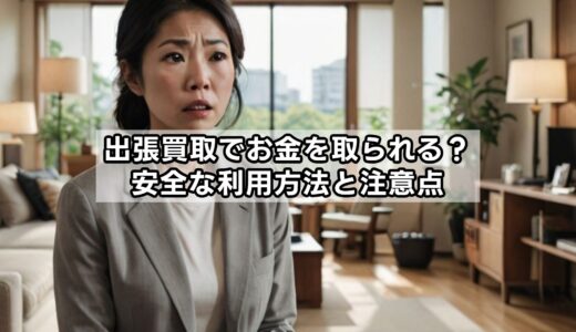 出張買取でお金を取られる？安全な利用方法と注意点