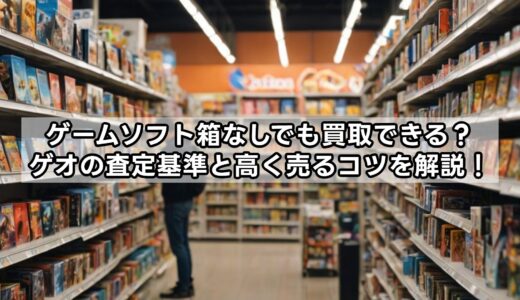 ゲームソフト箱なしでも買取できる？ゲオの査定基準と高く売るコツを解説！
