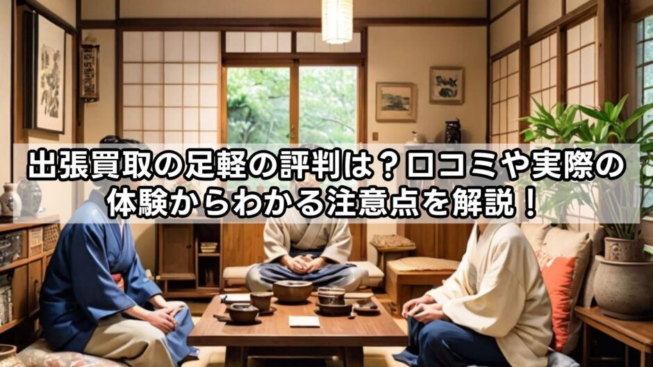 出張買取の足軽の評判は？口コミや実際の体験からわかる注意点を解説！