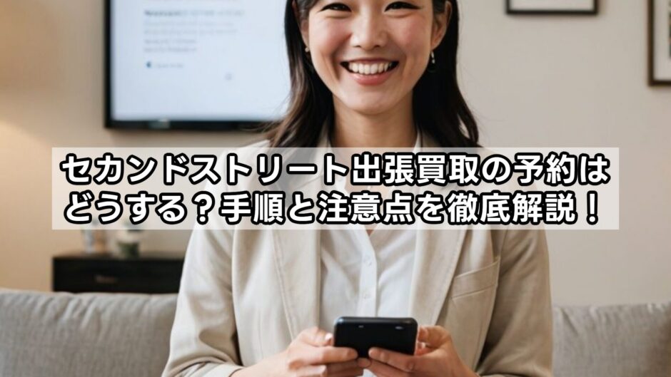 セカンドストリート出張買取の予約はどうする？手順と注意点を徹底解説！