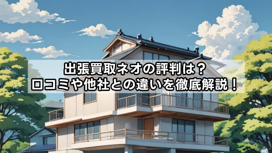 出張買取ネオの評判は？口コミや他社との違いを徹底解説！