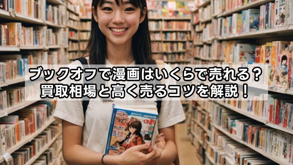 ブックオフで漫画はいくらで売れる？買取相場と高く売るコツを解説！