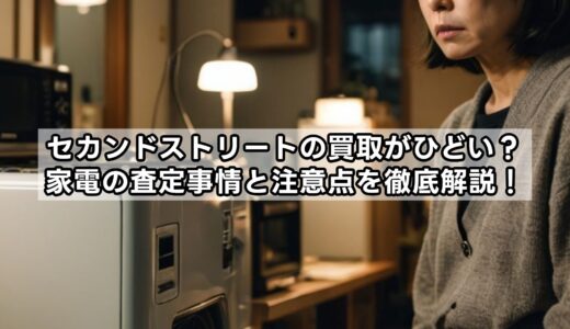 セカンドストリートの買取がひどい？家電の査定事情と注意点を徹底解説！