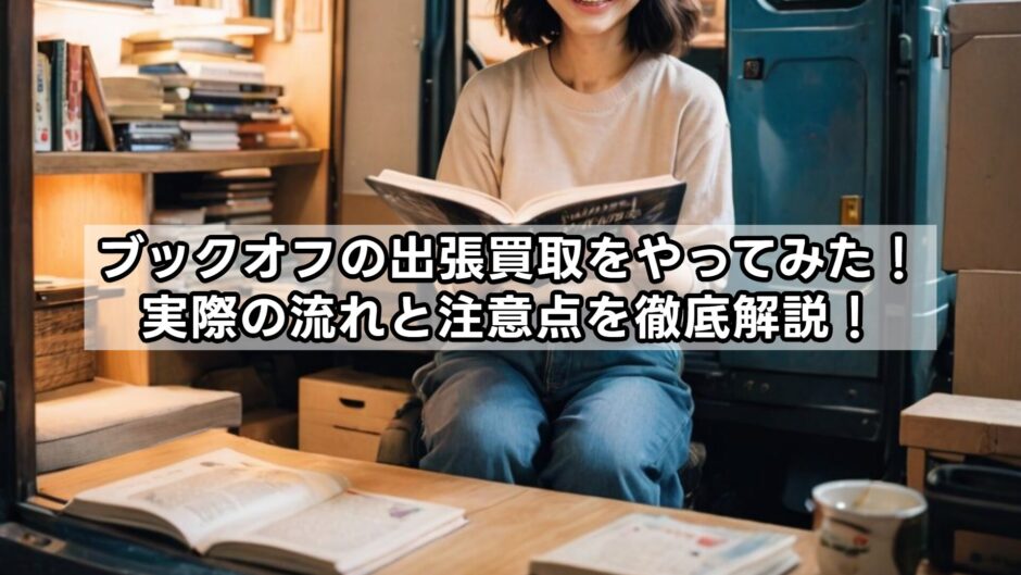 ブックオフの出張買取をやってみた!実際の流れと注意点を徹底解説!