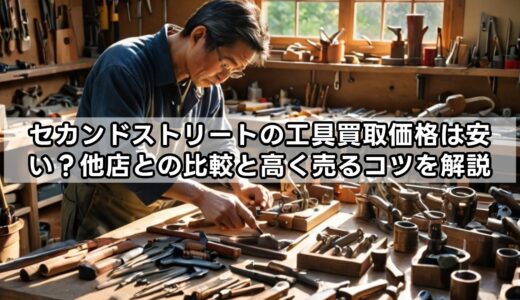 セカンドストリートの工具買取価格は安い？他店との比較と高く売るコツを解説