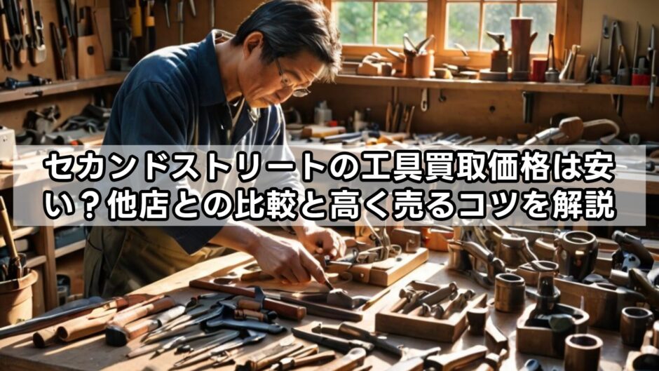 セカンドストリートの工具買取価格は安い？他店との比較と高く売るコツを解説