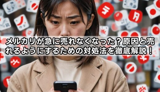 メルカリが急に売れなくなった？原因と売れるようにするための対処法を徹底解説！