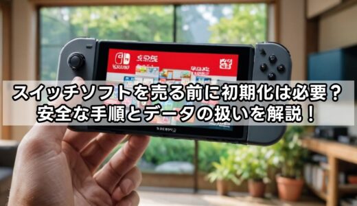 スイッチソフトを売る前に初期化は必要？安全な手順とデータの扱いを解説！スイッチソフトを売る前に初期化は必要？安全な手順とデータの扱いを解説！