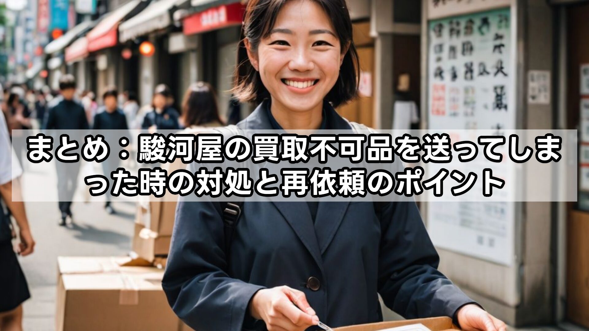 まとめ：駿河屋の買取不可品を送ってしまった時の対処と再依頼のポイント