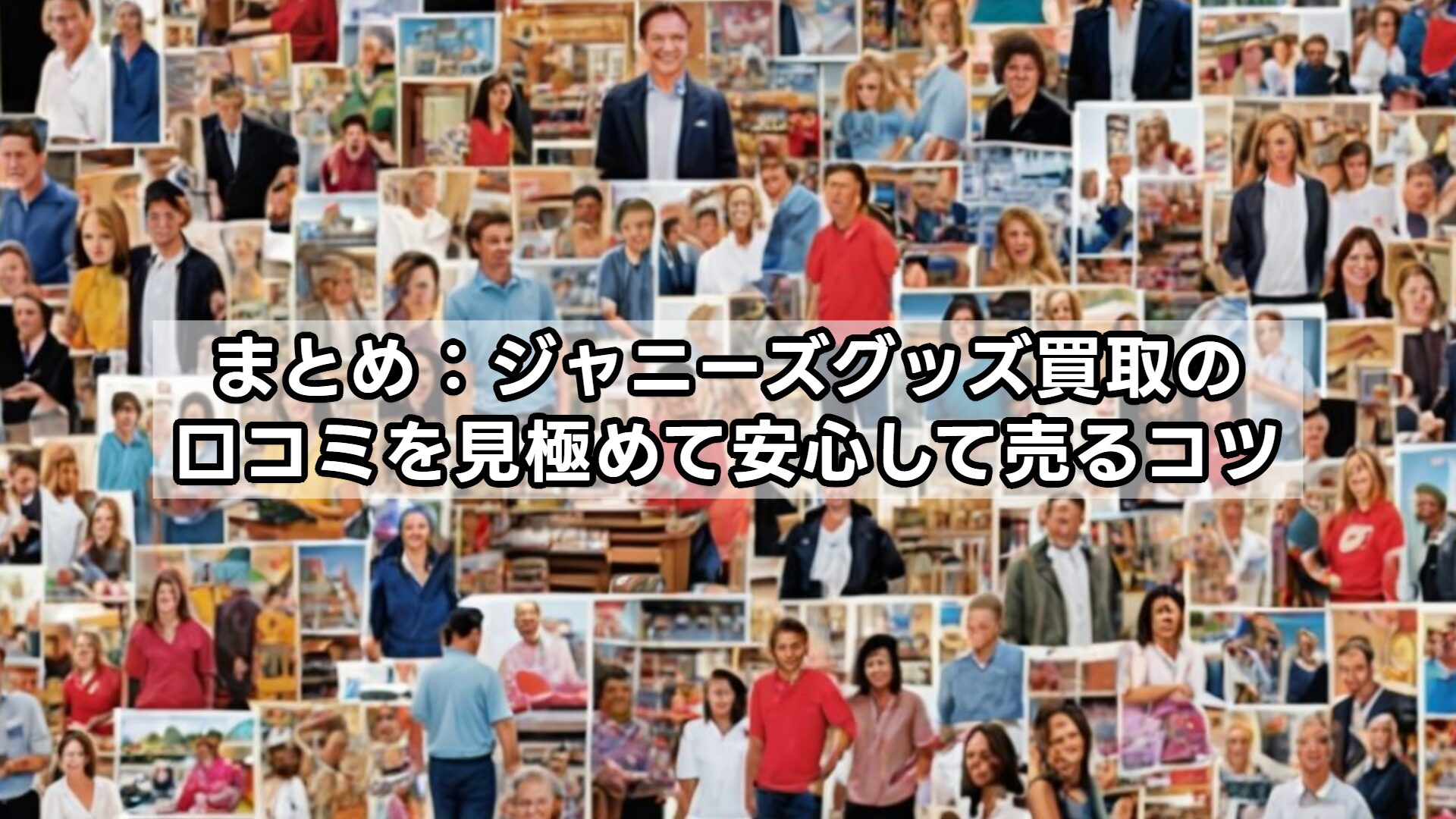 まとめ：ジャニーズグッズ買取の口コミを見極めて安心して売るコツ