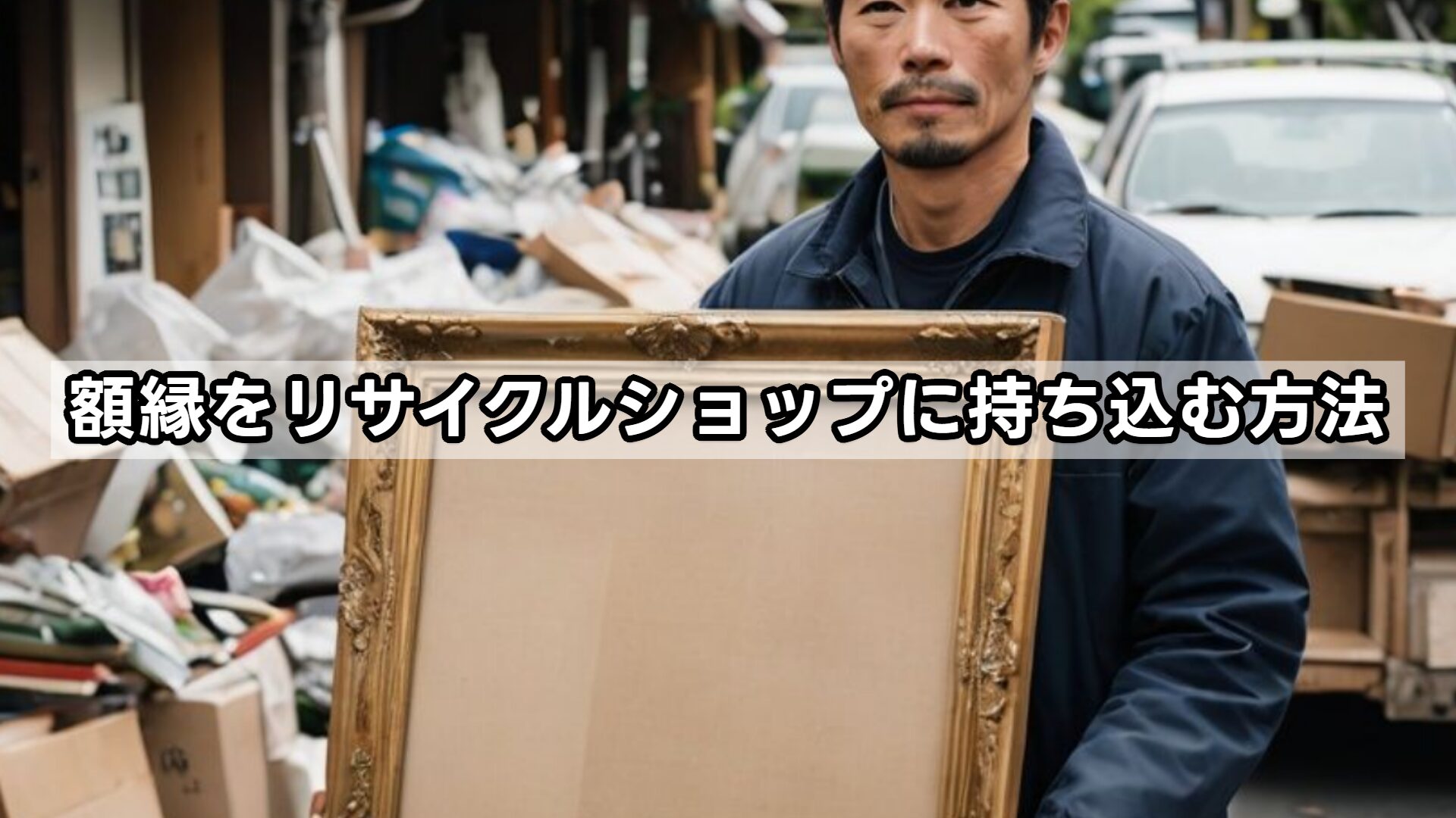 額縁をリサイクルショップに持ち込む方法