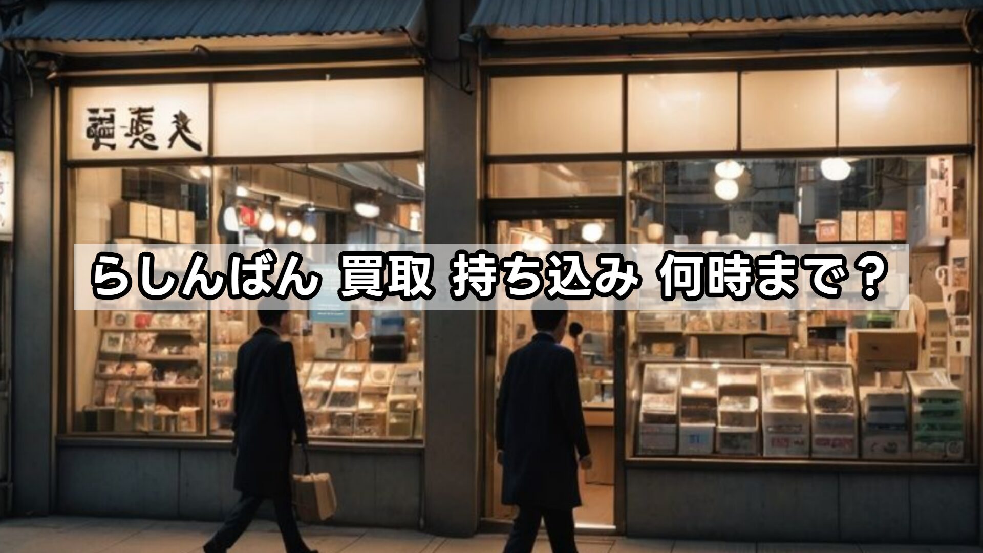 らしんばん 買取 持ち込み 何時まで？