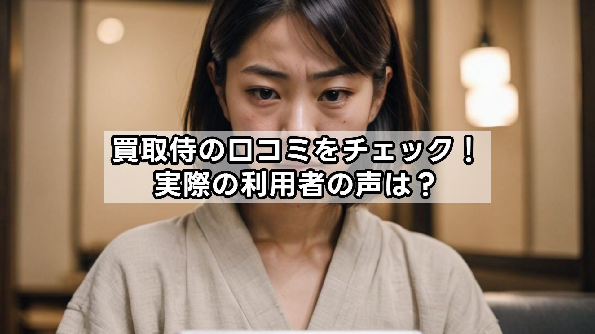 買取侍の口コミをチェック!実際の利用者の声は?