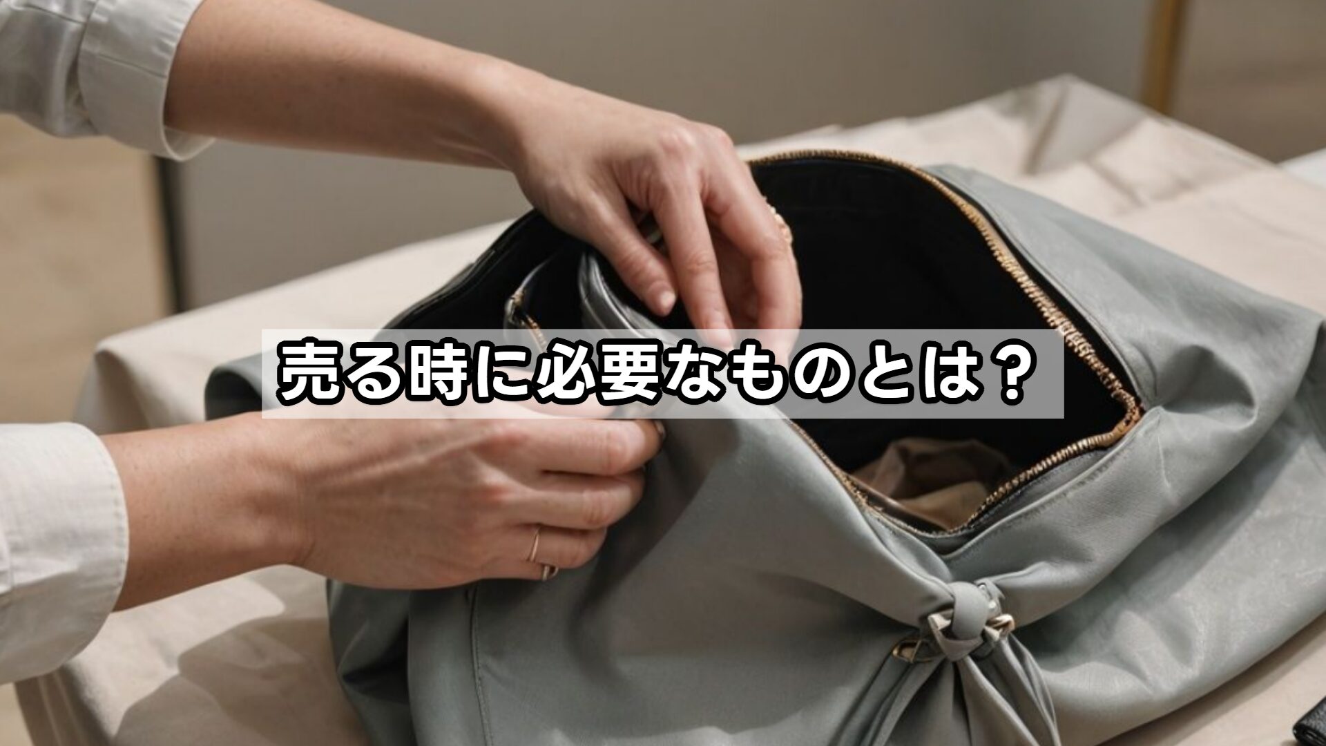 売る時に必要なものとは?