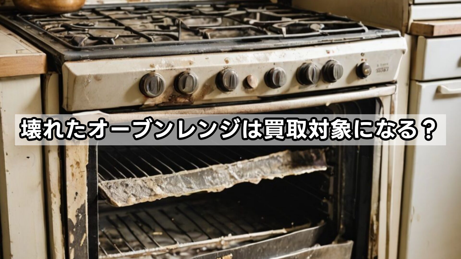 壊れたオーブンレンジは買取対象になる?