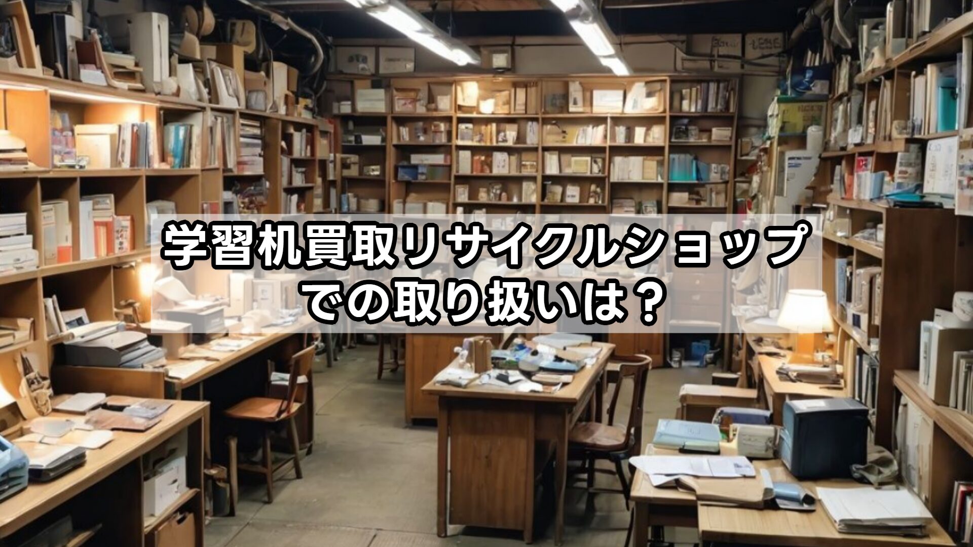 学習机買取リサイクルショップでの取り扱いは？