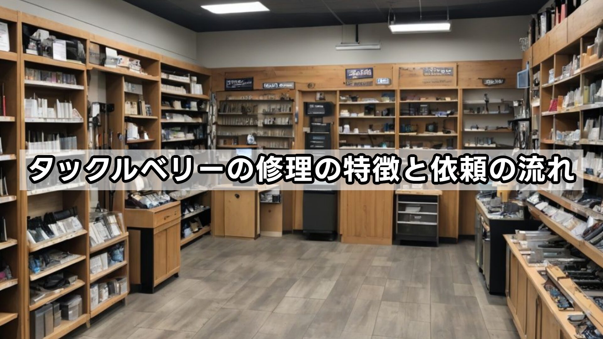 タックルベリーの修理の特徴と依頼の流れ