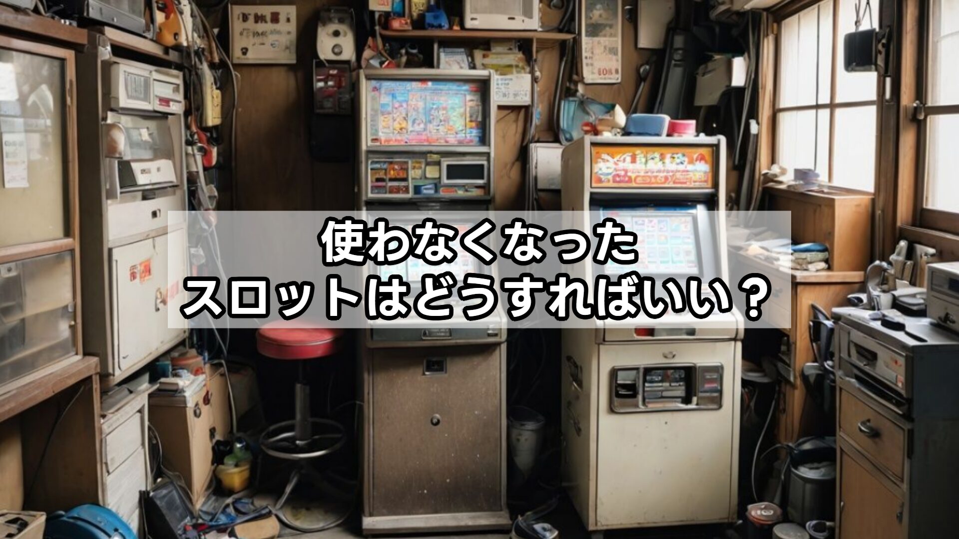 使わなくなったスロットはどうすればいい？