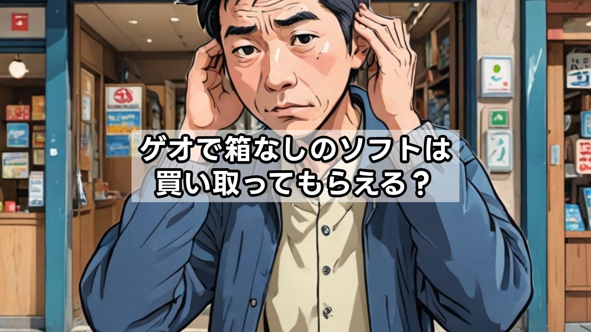 ゲオで箱なしのソフトは買い取ってもらえる？