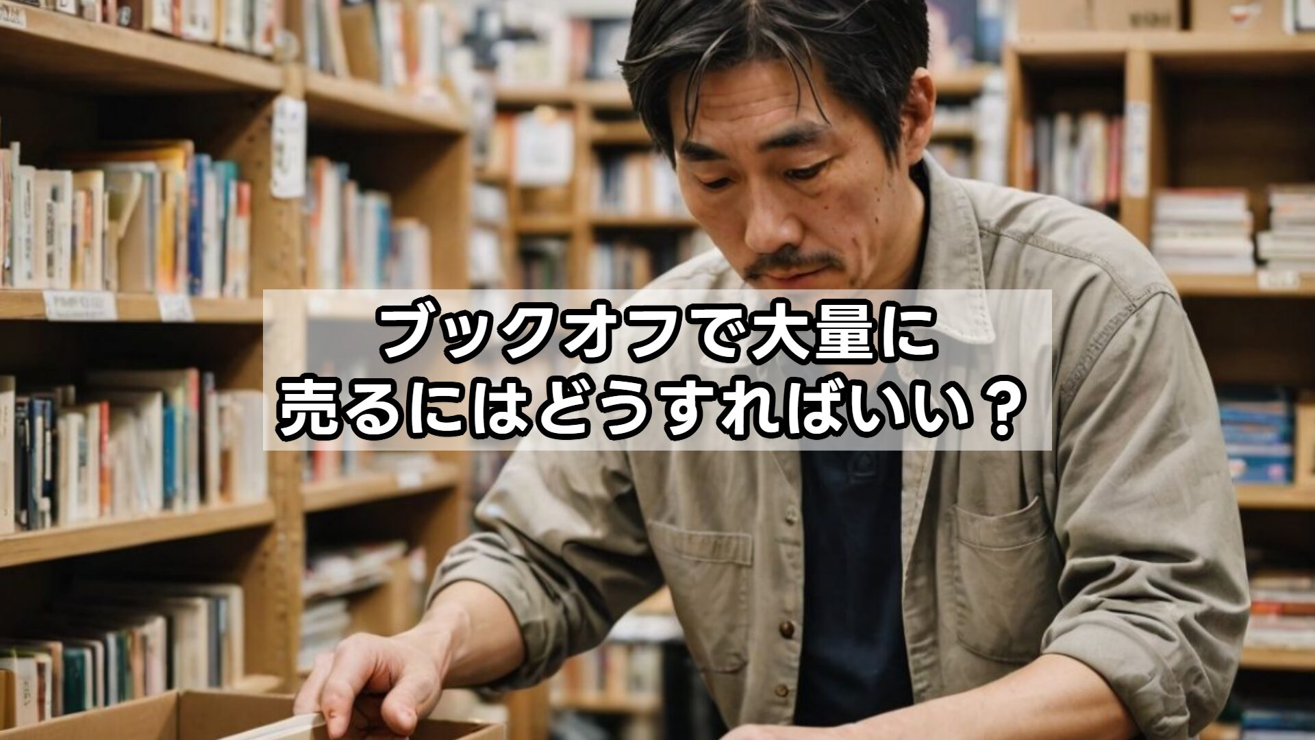 ブックオフで大量に売るにはどうすればいい？