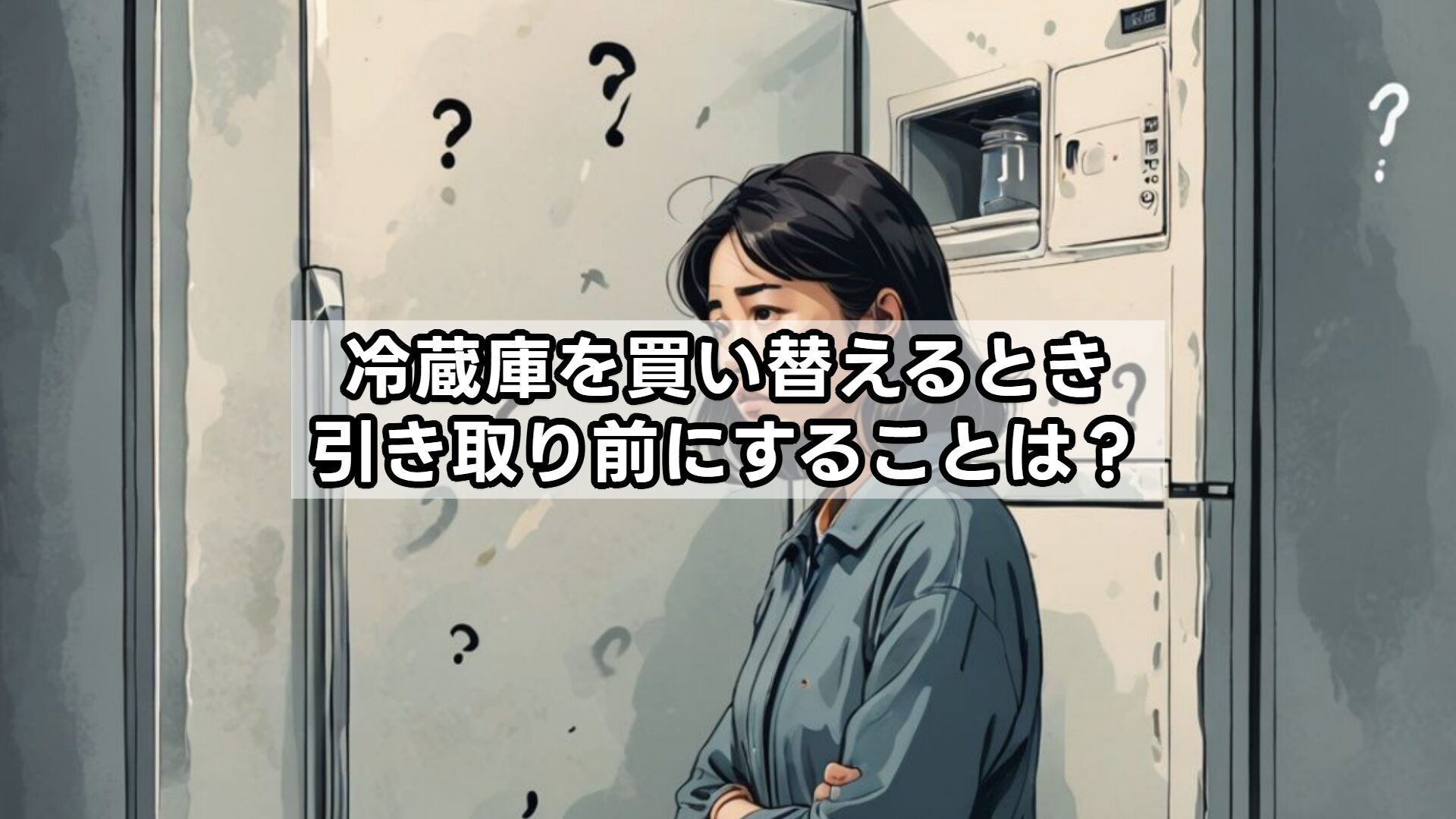 冷蔵庫を買い替えるとき、引き取り前にすることは？