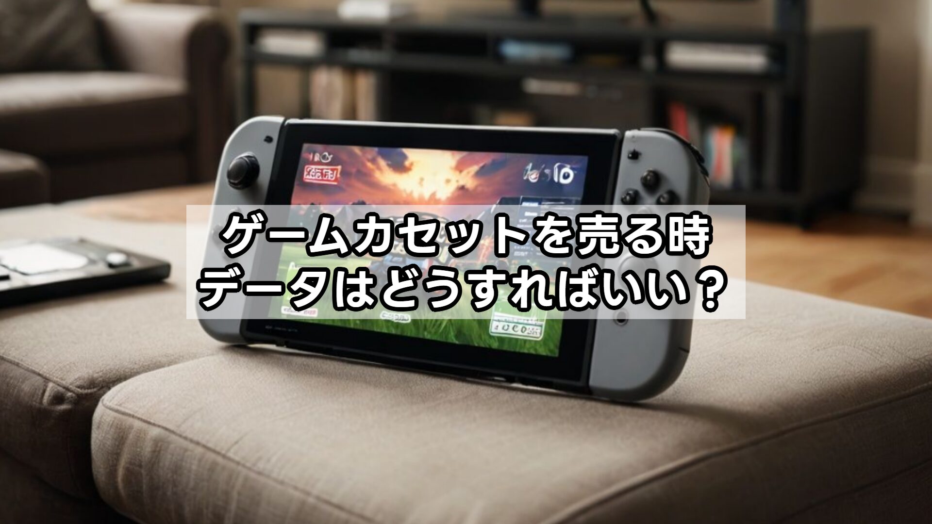 ゲームカセットを売る時、データはどうすればいい?