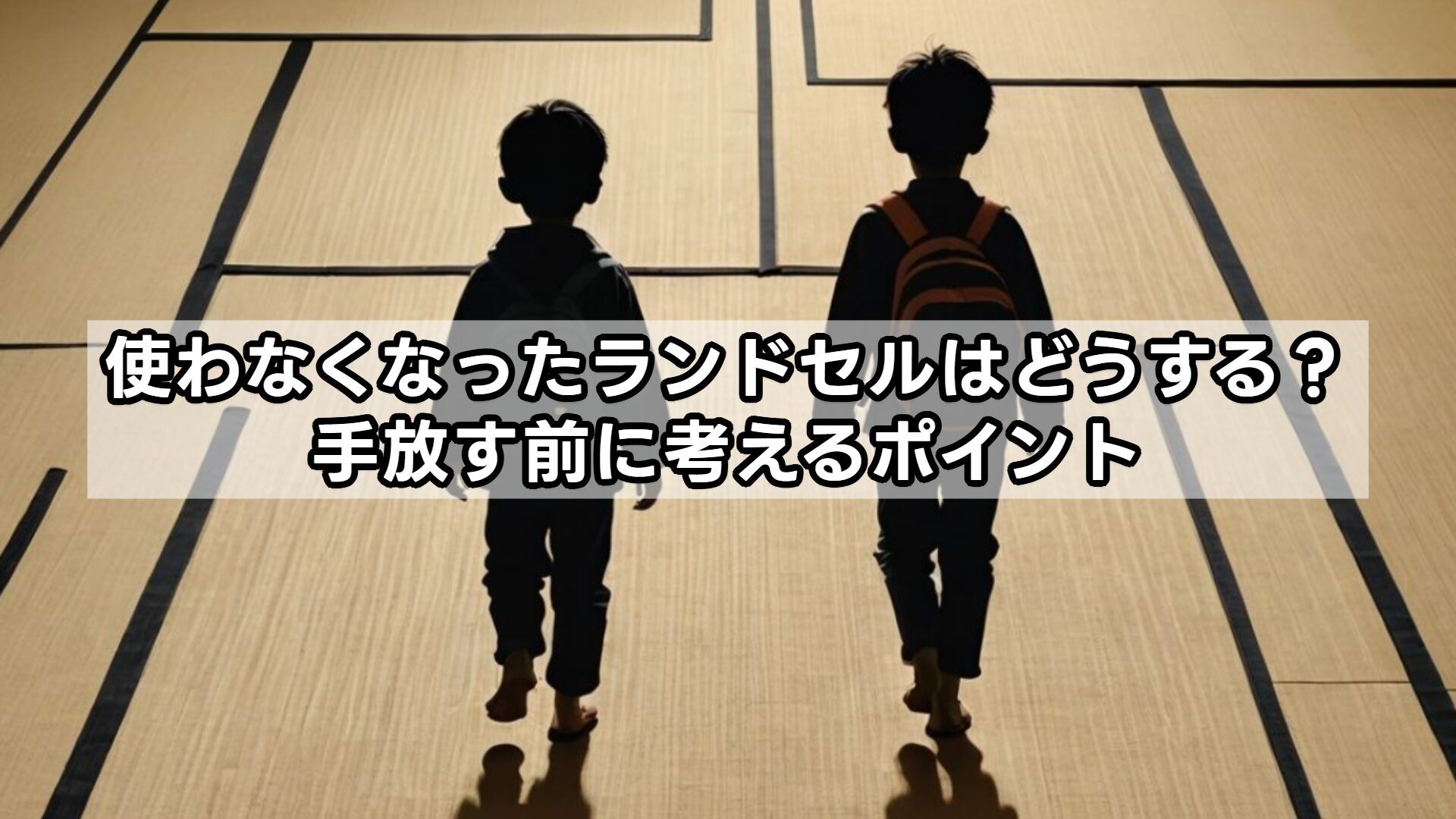 使わなくなったランドセルはどうする？手放す前に考えるポイント