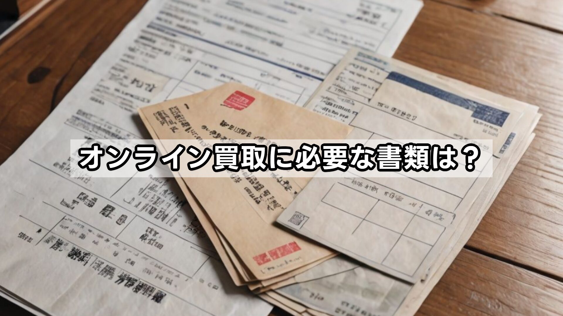 オンライン買取に必要な書類は?