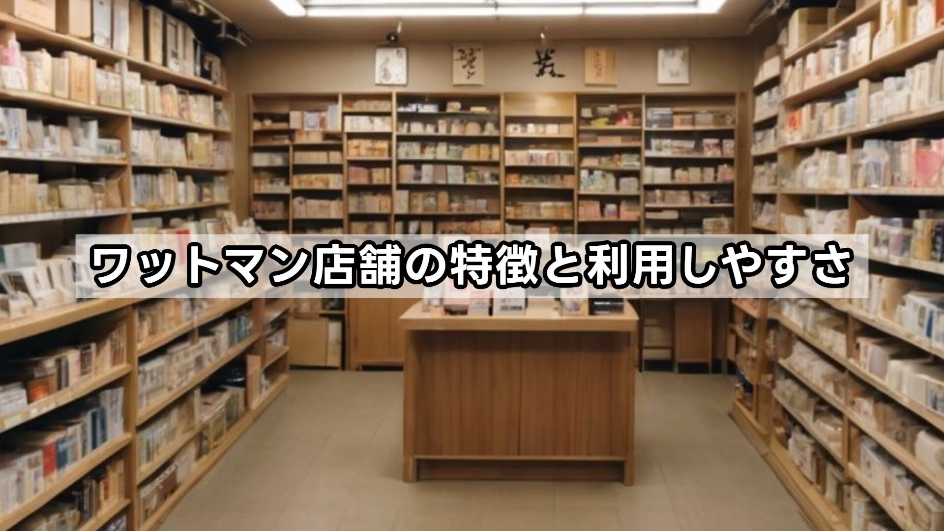 ワットマン店舗の特徴と利用しやすさ