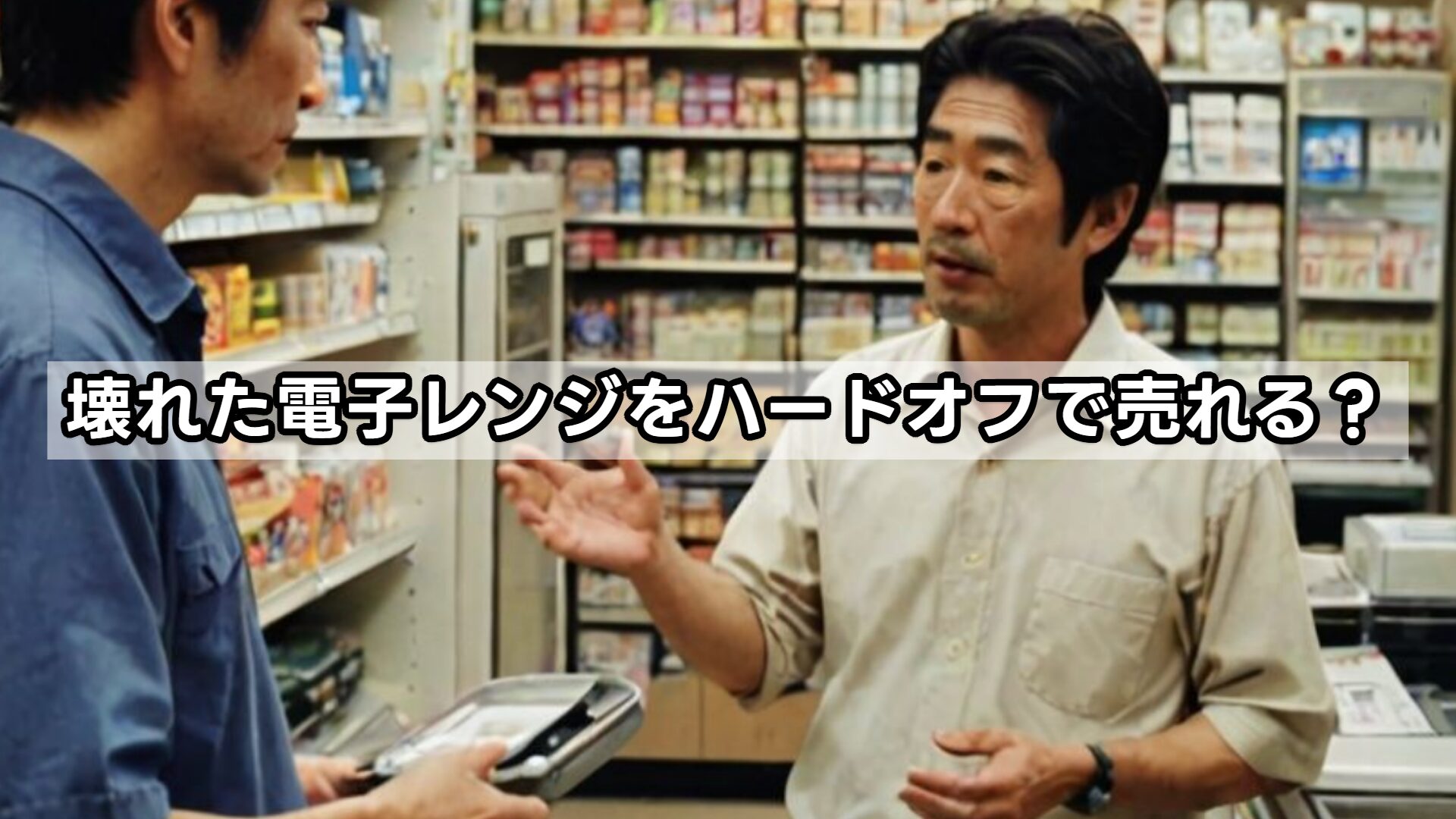 壊れた電子レンジをハードオフで売れる?