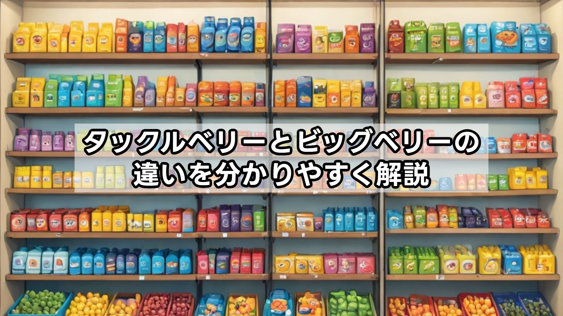 タックルベリーとビッグベリーの違いを分かりやすく解説