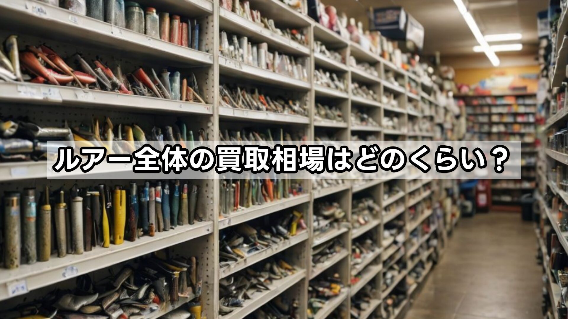 ルアー全体の買取相場はどのくらい?