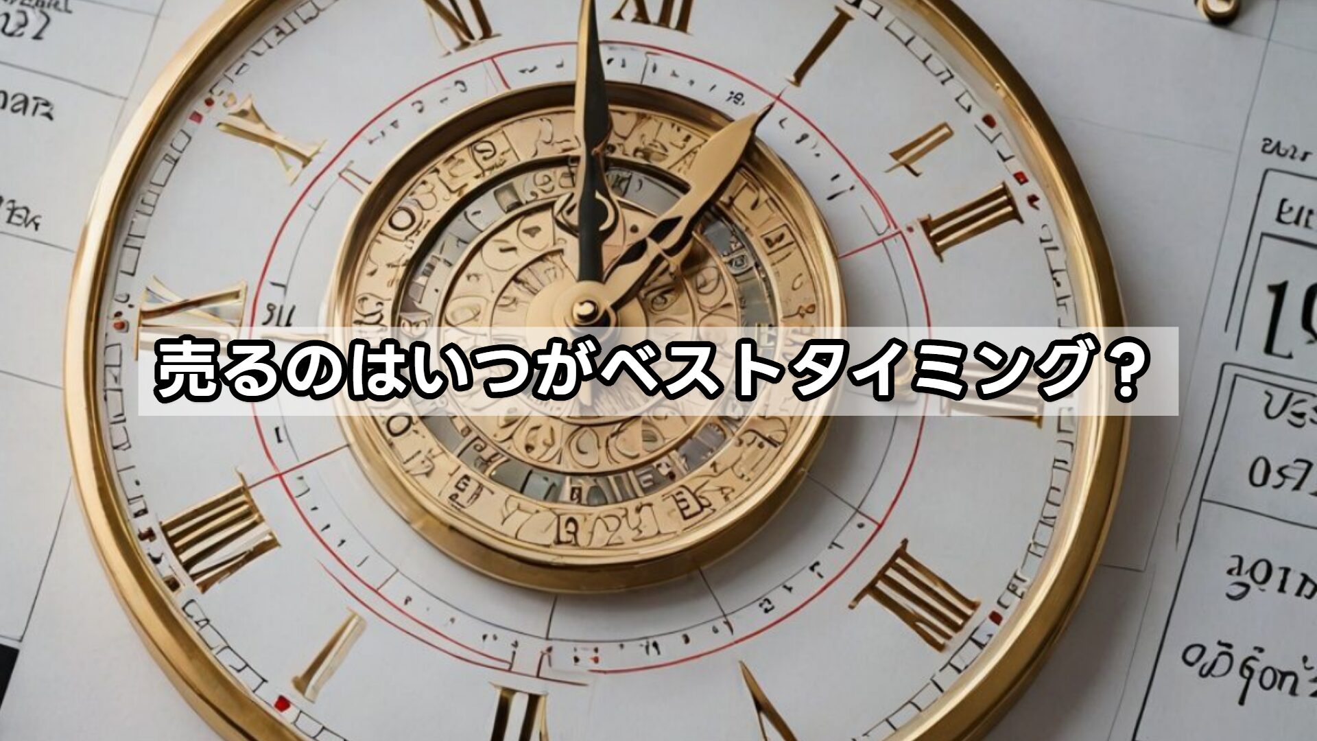 売るのはいつがベストタイミング?