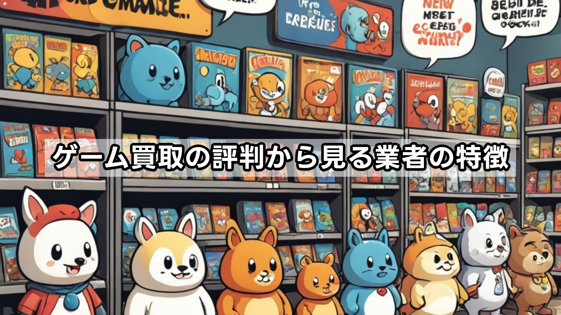 ゲーム買取の評判から見る業者の特徴